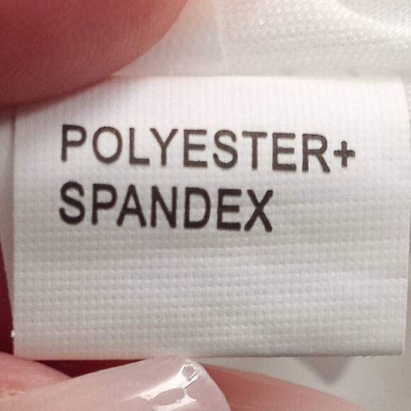 ALLIMY WHITE WOMEN SUMMER RUFFLE TRIM NECKLINE TANK TOPS DOUBLE LINED CHIFFON BL - Picture 11 of 12